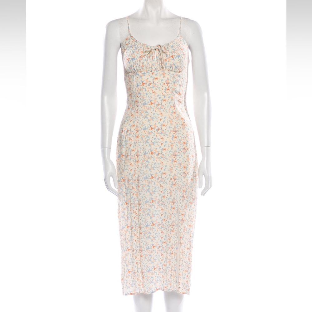 LSpace Floral Print Midi Length Dress Size XS